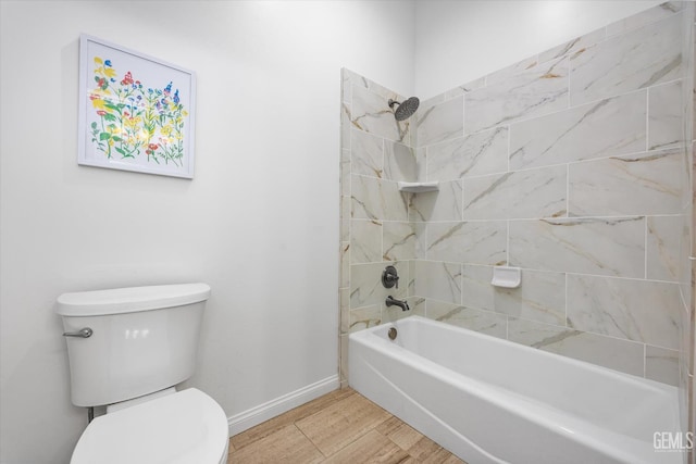 16711 Keystone Pl, Bakersfield, CA 93314 - bathroom with  shower combination and wood finished floors