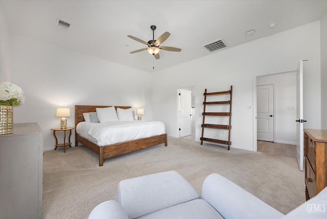 16711 Keystone Pl, Bakersfield, CA 93314 - bedroom featuring carpet flooring and a ceiling fan
