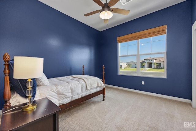 16711 Keystone Pl, Bakersfield, CA 93314 - carpeted bedroom with baseboards and a ceiling fan