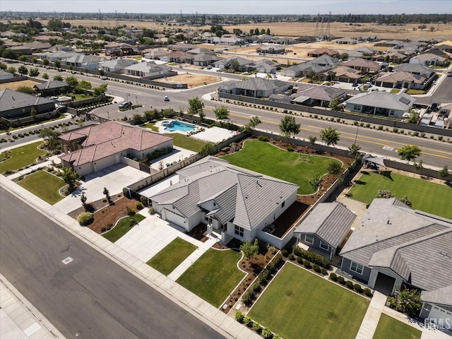 16711 Keystone Pl, Bakersfield, CA 93314 - aerial perspective of suburban area featuring a pool