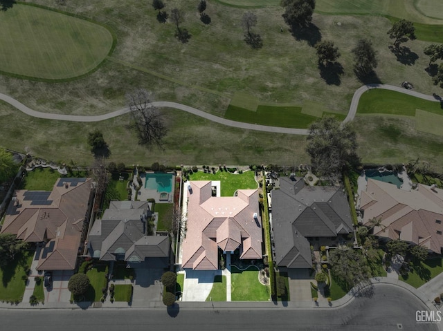 1715 Norwich Way, Bakersfield, CA 93311 - aerial overview of property's location featuring property boundaries highlighted and a local golf course