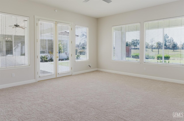 1715 Norwich Way, Bakersfield, CA 93311 - empty room with a ceiling fan and light carpet