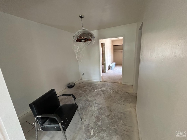 905 Hacienda Dr, Bakersfield, CA 93307 - unfurnished dining area featuring unfinished concrete floors