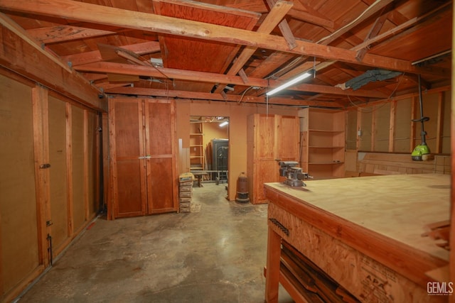 view of basement