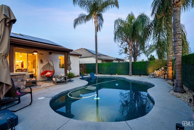 view of pool with a patio area