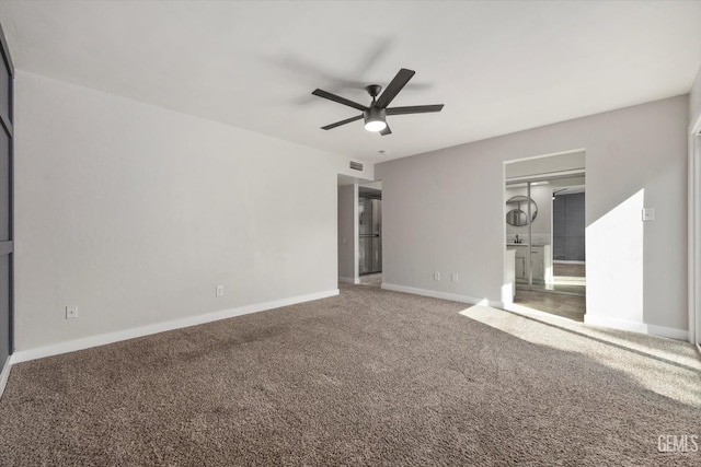 3112 Harrogate Ln, Bakersfield, CA 93309 - spare room featuring ceiling fan and carpet flooring