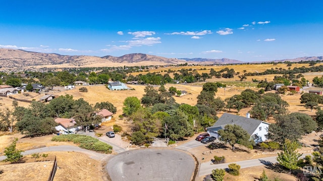 bird's eye view featuring a mountain view