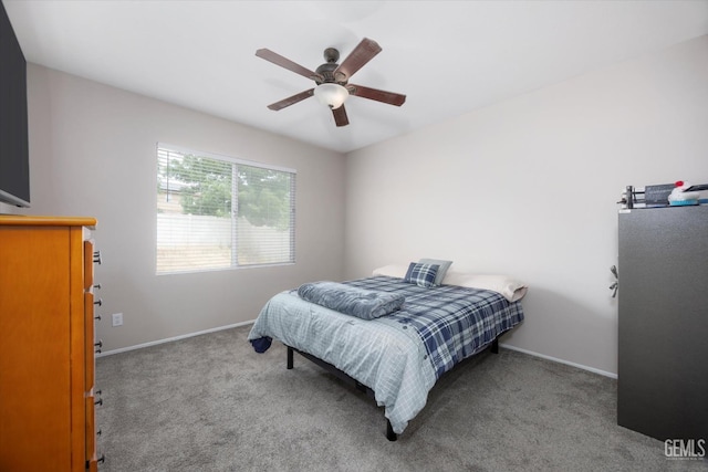 5711 Cordonata Way, Bakersfield, CA 93306 - carpeted bedroom featuring baseboards and ceiling fan
