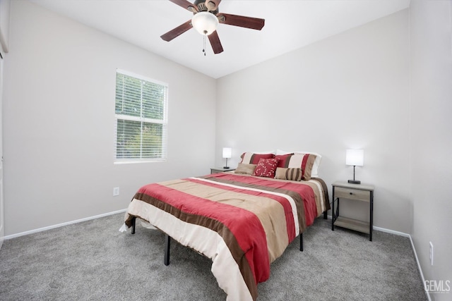 5711 Cordonata Way, Bakersfield, CA 93306 - bedroom featuring carpet, baseboards, and ceiling fan