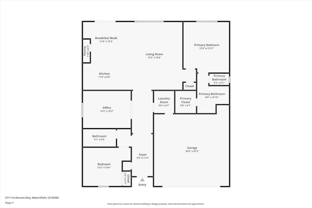 5711 Cordonata Way, Bakersfield, CA 93306 - room layout