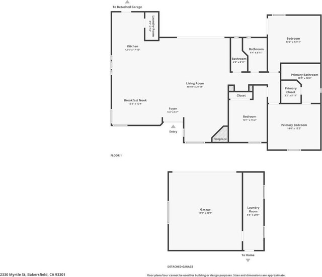 2330 Myrtle St, Bakersfield, CA 93301 - property floor plan