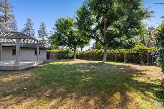 2330 Myrtle St, Bakersfield, CA 93301 - view of yard with a patio area