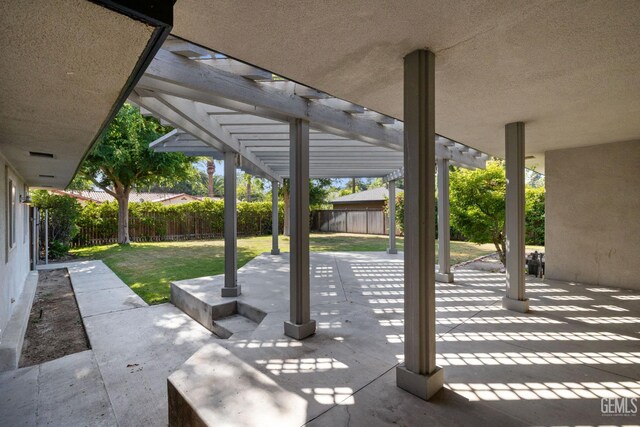 2330 Myrtle St, Bakersfield, CA 93301 - view of patio featuring a pergola