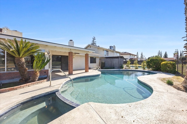 view of pool with a patio area