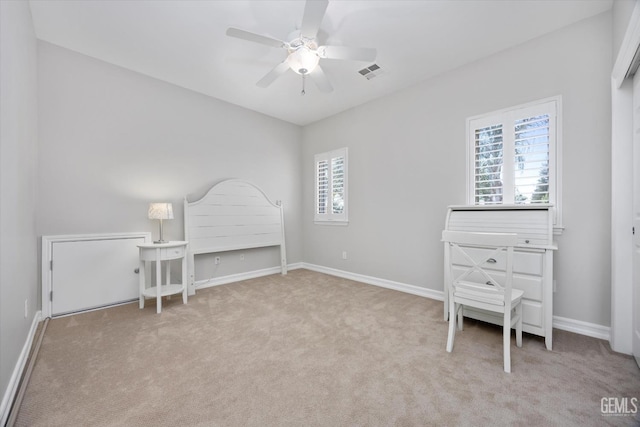 2120 Wedgemont Pl, Bakersfield, CA 93311 - bedroom with carpet flooring and ceiling fan