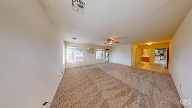 1334 Renfro Rd, Bakersfield, CA 93314 - empty room featuring a ceiling fan and light colored carpet