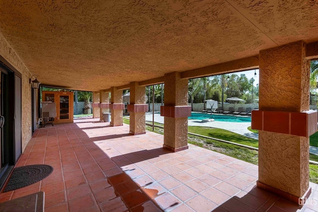 854 Vineland Rd, Bakersfield, CA 93306 - fenced backyard with an outdoor pool and a patio