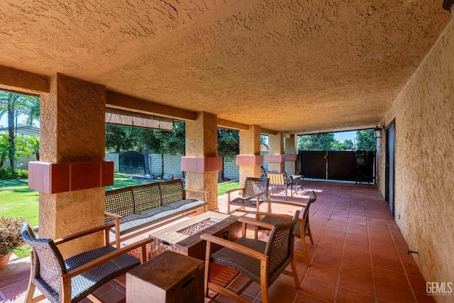 854 Vineland Rd, Bakersfield, CA 93306 - view of patio with a fire pit