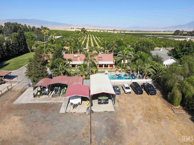 854 Vineland Rd, Bakersfield, CA 93306 - view of rural area featuring large plots for crops and a mountain backdrop