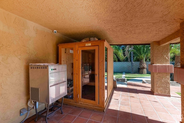 854 Vineland Rd, Bakersfield, CA 93306 - relaxing sauna featuring a textured wall and tile patterned flooring