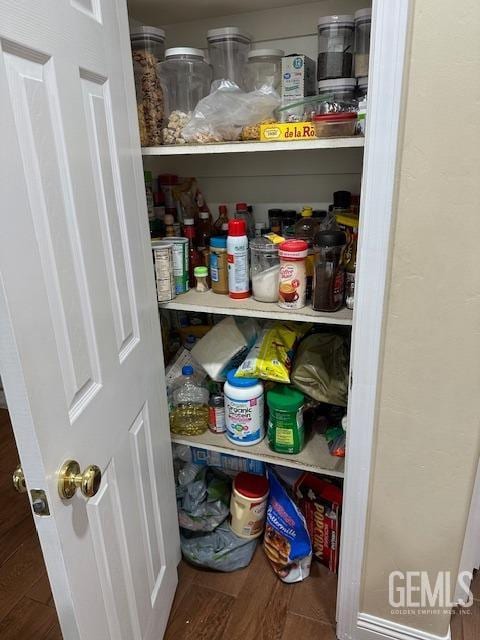 view of pantry