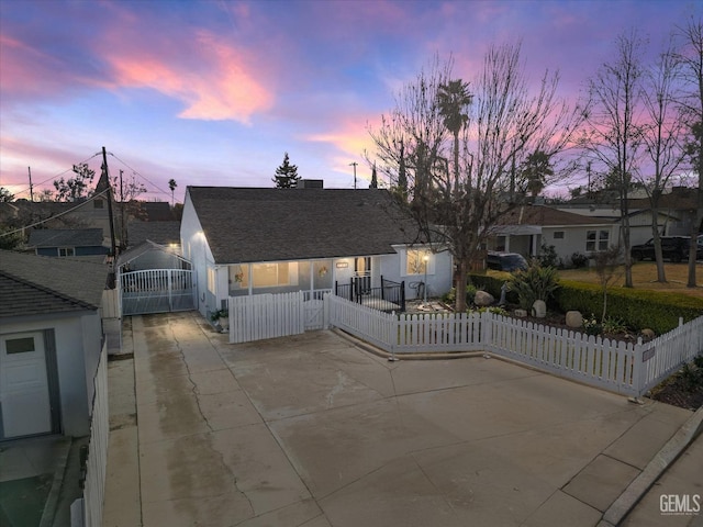 view of ranch-style home