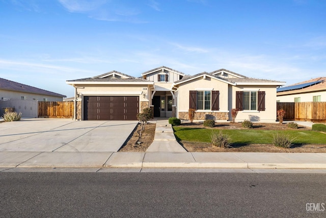 view of front of house featuring a garage