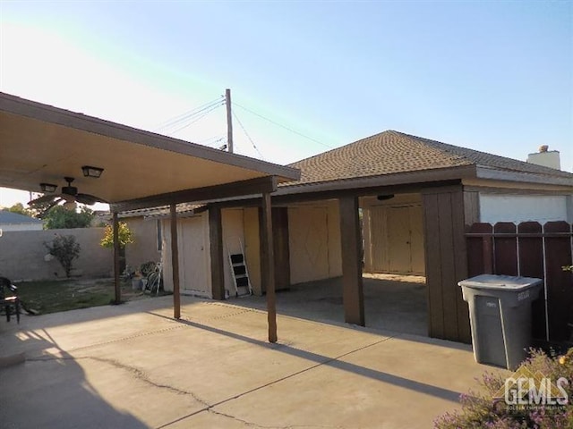 1510 14th Ave, Delano, CA 93215 - view of patio / terrace featuring a ceiling fan