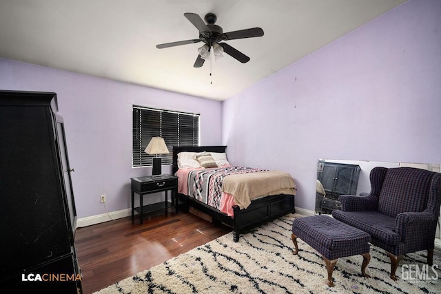 11705 Cactus Dr, Bakersfield, CA 93312 - bedroom featuring wood finished floors, baseboards, and ceiling fan