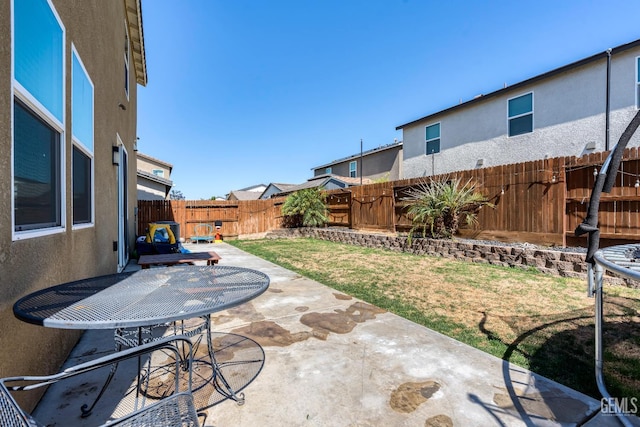 5906 Commonwealth Ave, Bakersfield, CA 93313 - fenced backyard with a patio