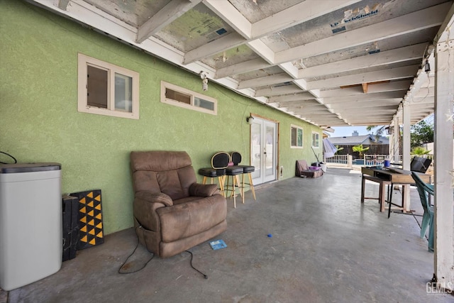 2716 Bladen St, Bakersfield, CA 93309 - view of patio with fence and french doors