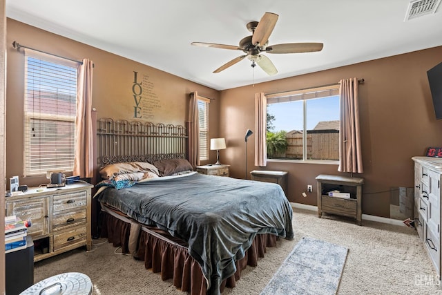 9803 Swansboro Way, Bakersfield, CA 93314 - bedroom with carpet flooring and a ceiling fan