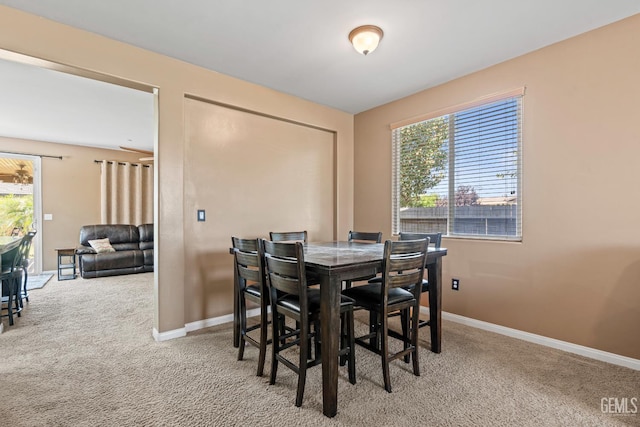 9803 Swansboro Way, Bakersfield, CA 93314 - dining area with carpet and plenty of natural light