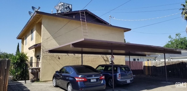 view of vehicle parking