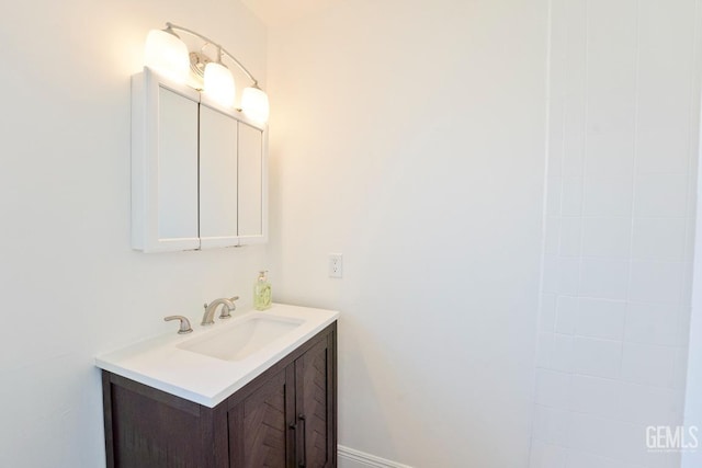 bathroom featuring vanity