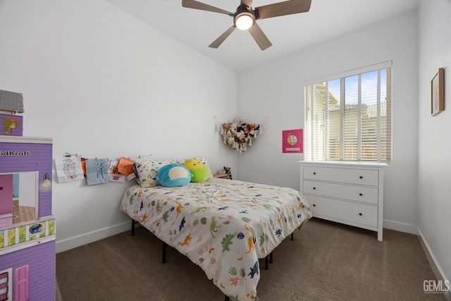 9003 Del Palma Dr, Bakersfield, CA 93314 - carpeted bedroom featuring baseboards and ceiling fan