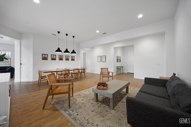 9003 Del Palma Dr, Bakersfield, CA 93314 - living area with recessed lighting and light wood-type flooring