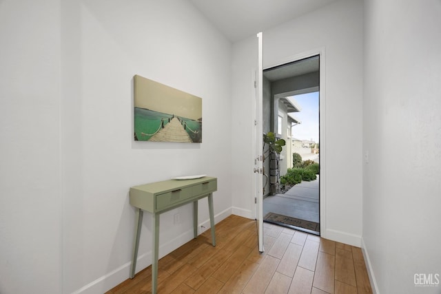 9003 Del Palma Dr, Bakersfield, CA 93314 - entrance foyer featuring baseboards and light wood-style flooring