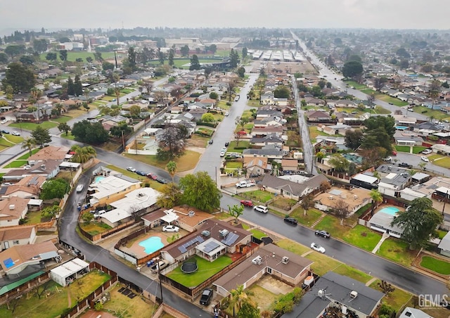 drone / aerial view featuring a residential view