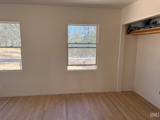 0 Rancheria Rd, Bakersfield, CA 93306 - unfurnished bedroom with light wood-style floors, multiple windows, and a closet