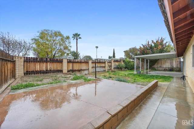 view of patio / terrace with a fenced backyard