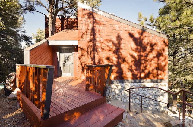 view of wooden terrace