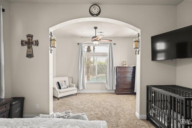 bedroom with carpet flooring