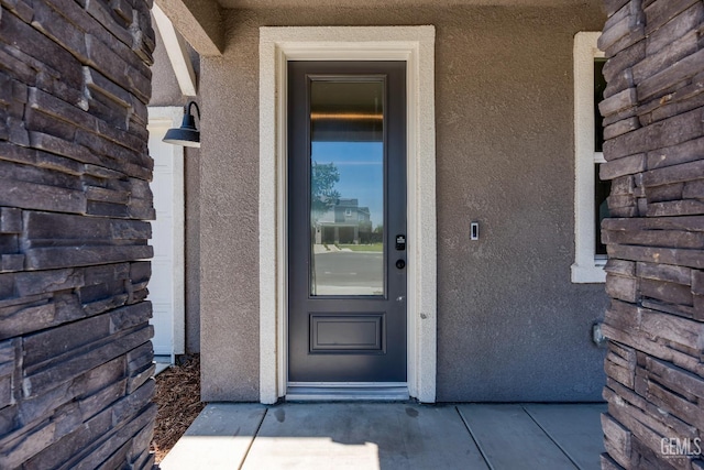 6501 Thunder Trail Dr, Bakersfield, CA 93313 - property entrance with stucco siding