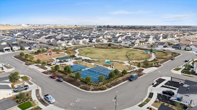 bird's eye view featuring a residential view