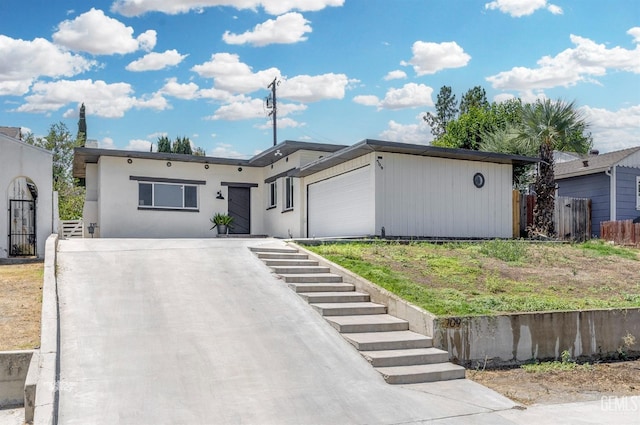 view of front of home featuring a garage