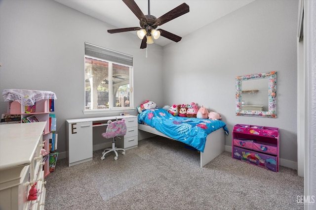10809 Mirage Dr, Bakersfield, CA 93311 - bedroom featuring light colored carpet and ceiling fan