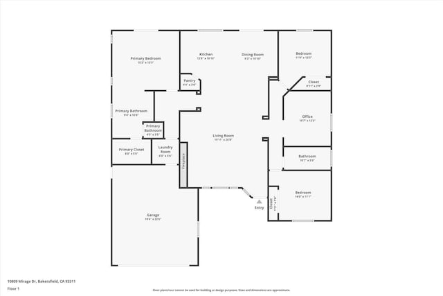 10809 Mirage Dr, Bakersfield, CA 93311 - view of home floor plan