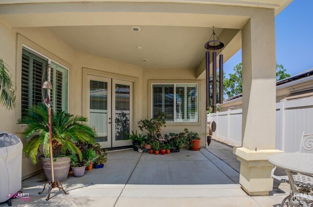 5903 Gold Ranch Way, Bakersfield, CA 93306 - view of patio with french doors