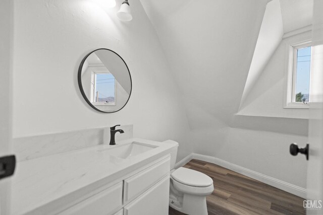 19701 Mesa Dr, Tehachapi, CA 93561 - half bath with vanity and wood finished floors